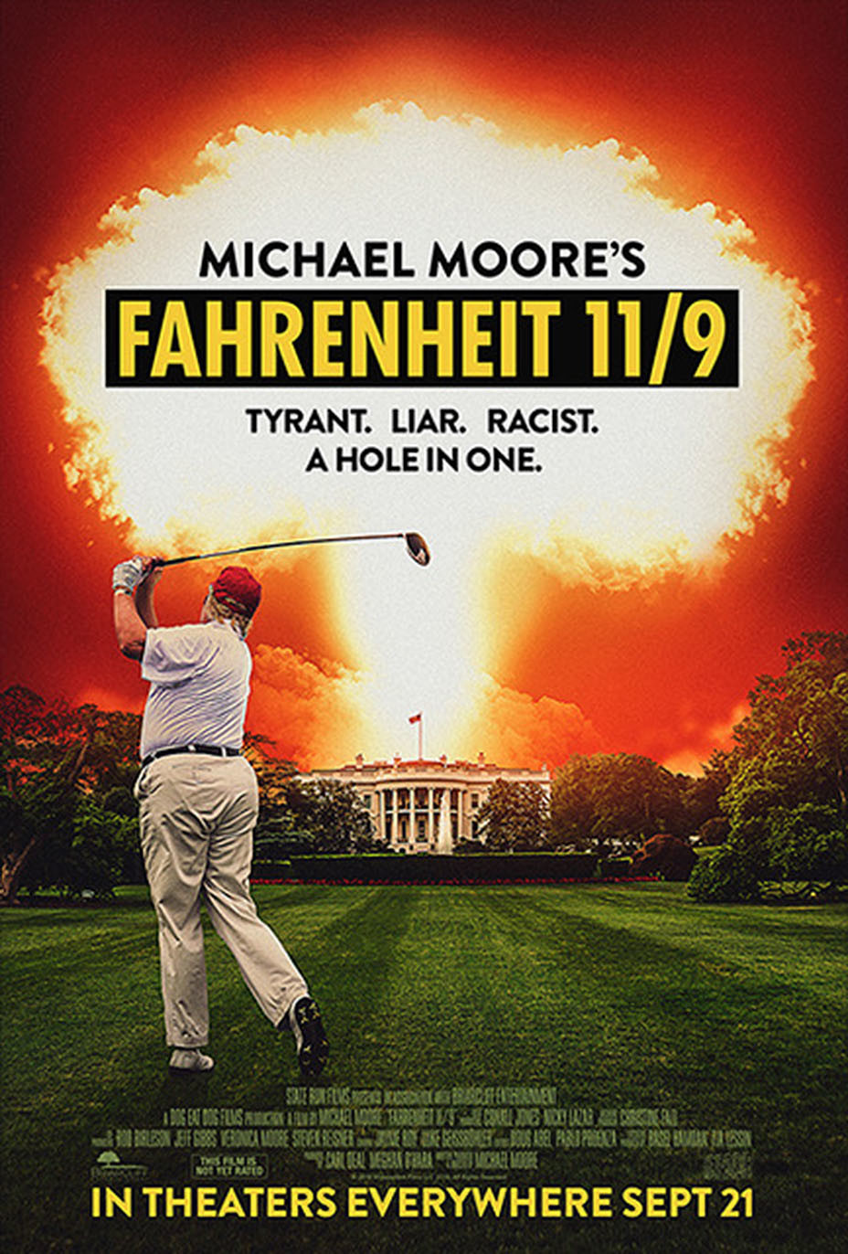 Fahrenheit 11/9: il poster del documentario di Michael Moore