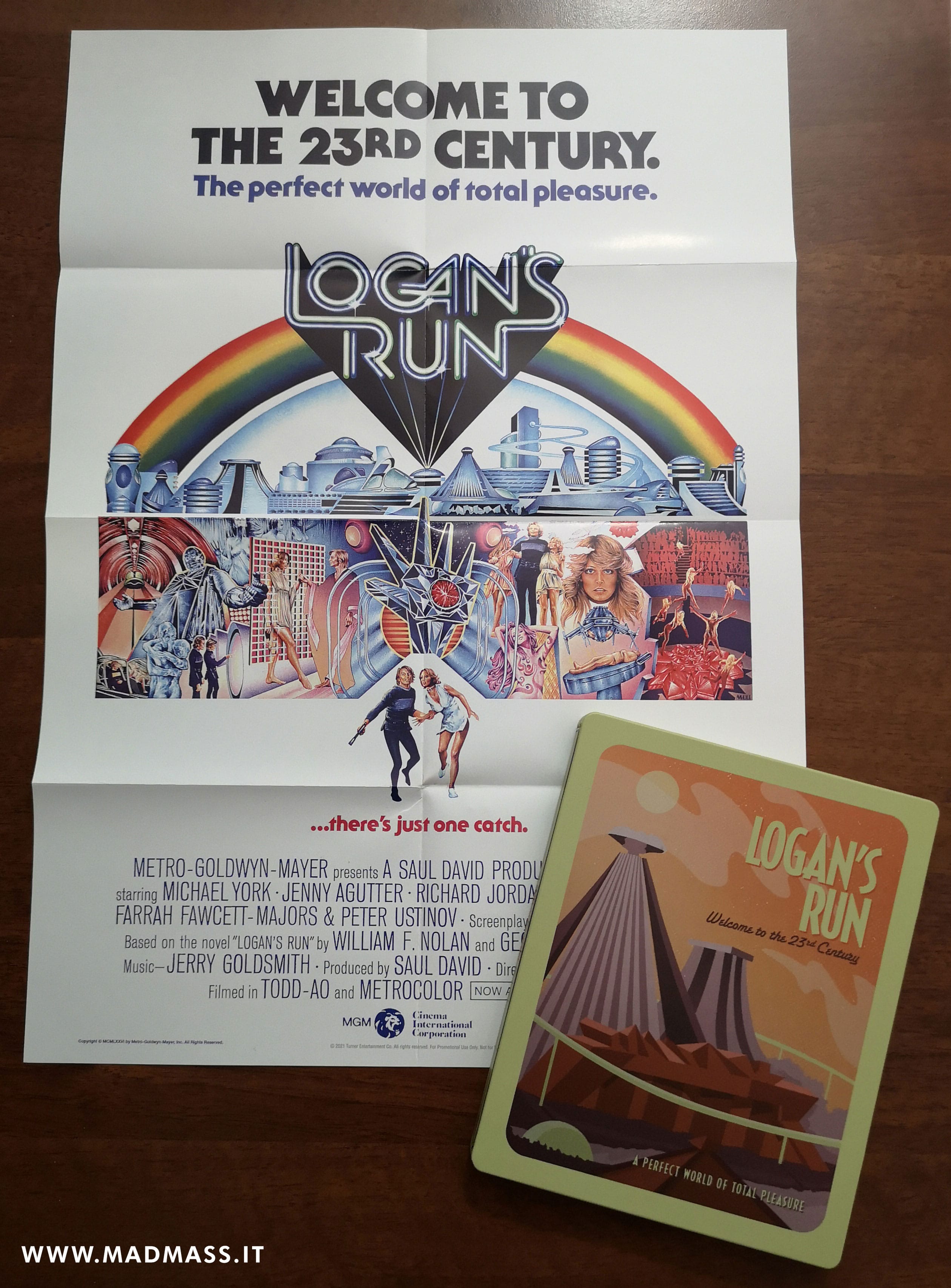 Logan's Run: il poster originale contenuto nella Steelbook