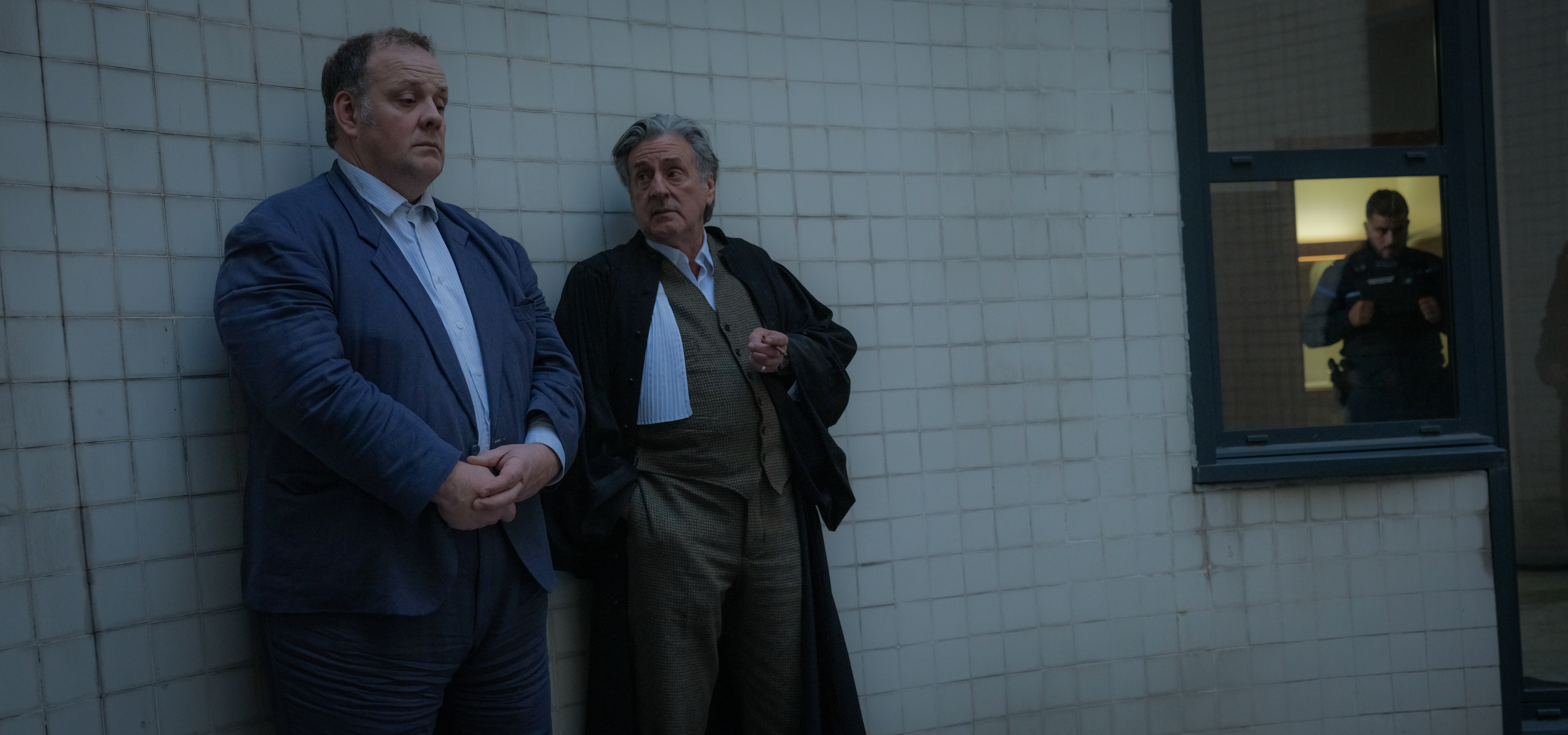 Grégory Gadebois e Daniel Auteuil in La misura del dubbio (Credits: BIM Distribution)