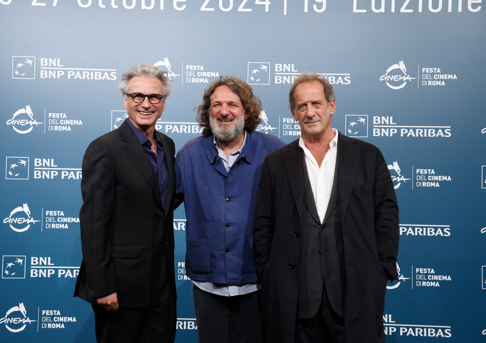 Gilles Bourdos, Olivier Delbosc e Vincent Lindon photocall Le choix de Joseph Cross (Credits: Gabriele Pallai)