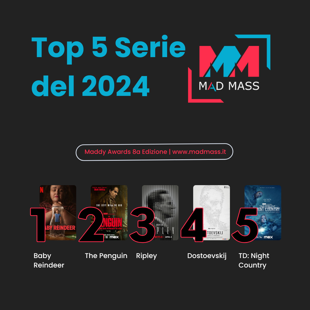 Classifica Top 5 delle migliori serie TV del 2024